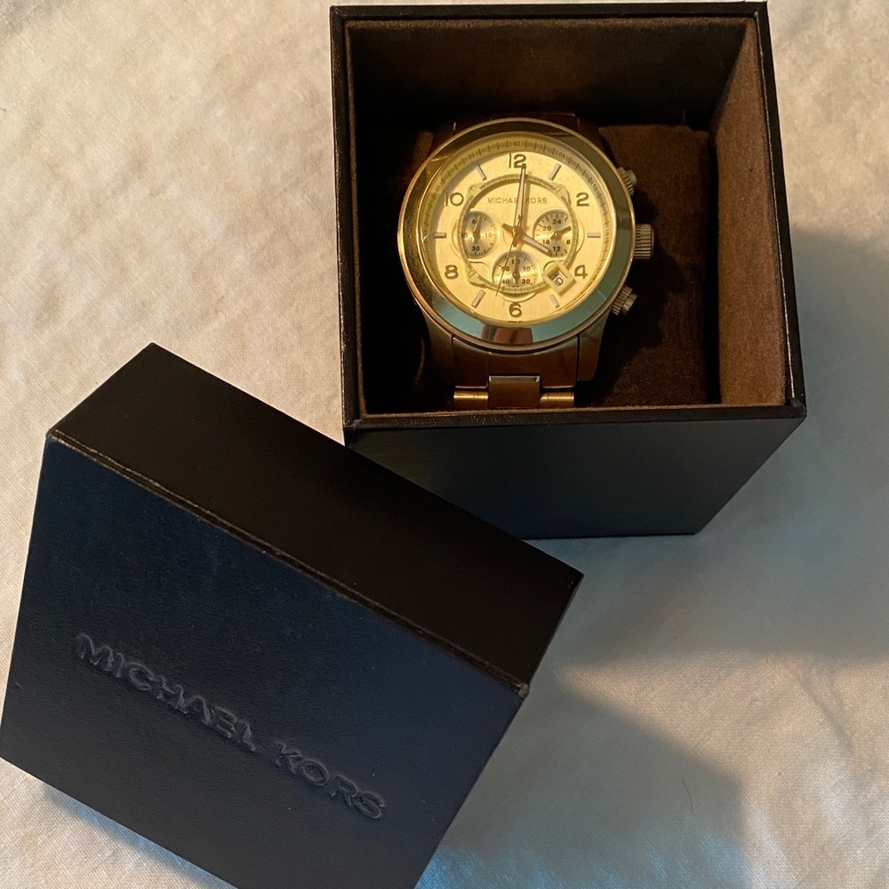 Michael Kors Gold-Tone Chronograph Women's Watch